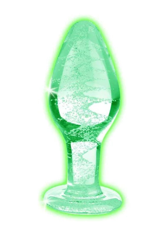 Glow-In-The-DarkGlassAnalPlug–Large