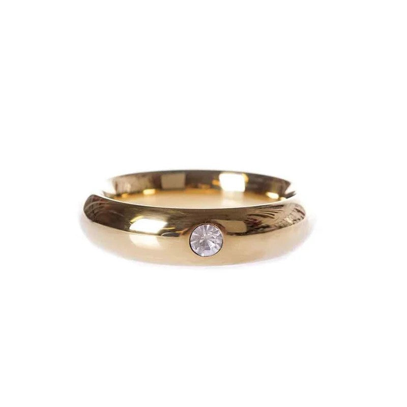 GoldDonutCockringwithJewel40mm