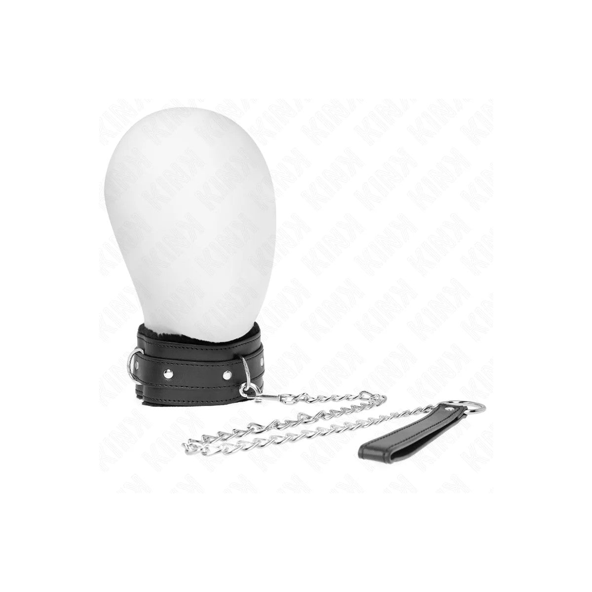 HALSBANDMITLEINE65CMMITEINSCHRÄNKUNGENSCHWARZ36-42CMX5,5CMVONKINKCOLLAR&GAG