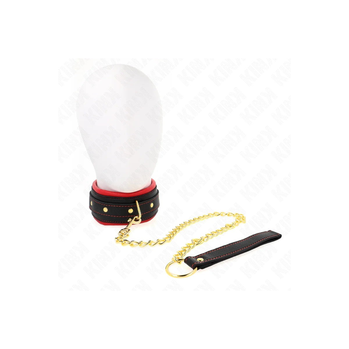 HALSBANDMITLEINEAUSEINFACHERSTOFF,VERSTELLBAR33-48CMX5,7CMVONKINKCOLLAR&GAG