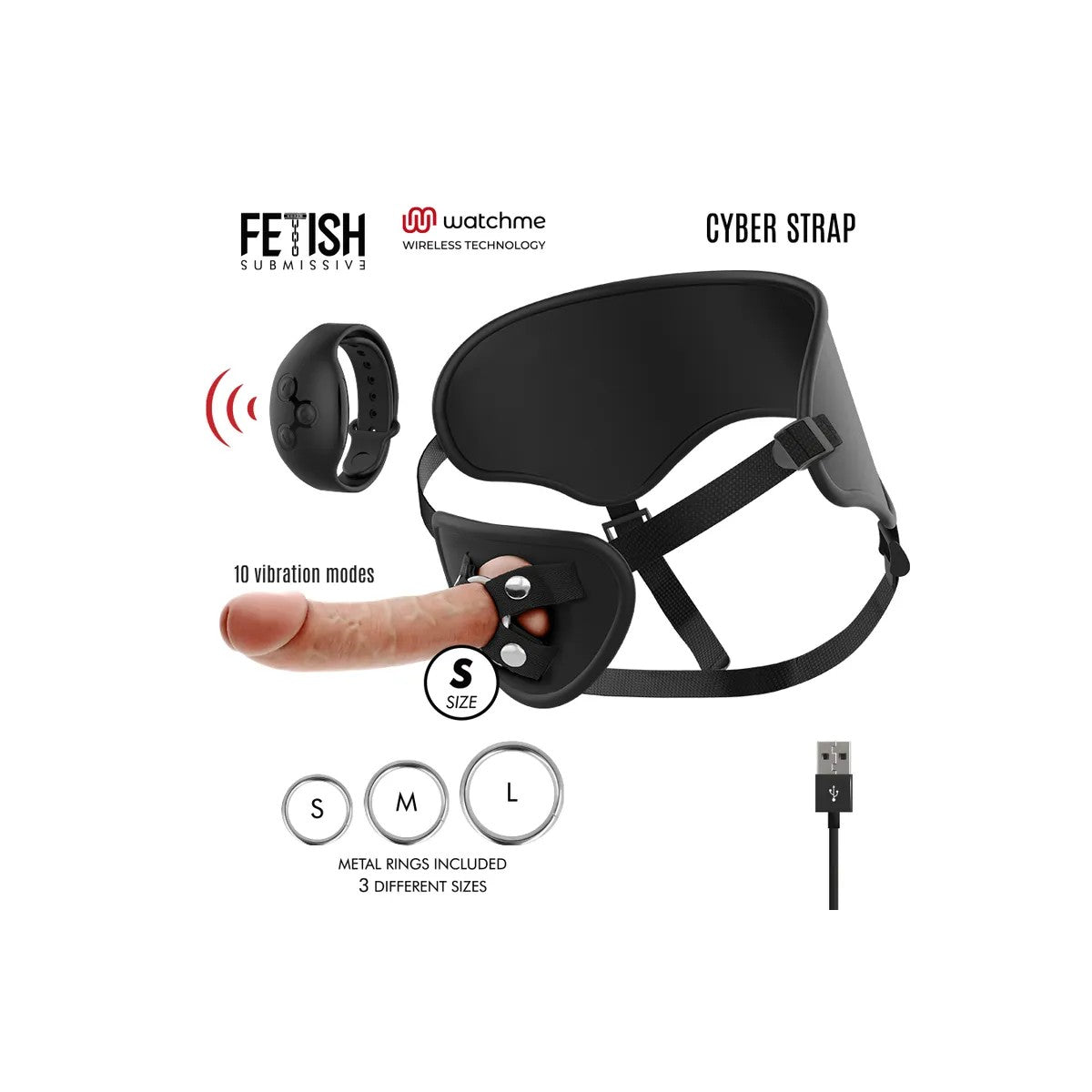 HARNESSMITFERNBEDIENUNGS-DILDO-UHREN-TECHNOLOGIEVONCYBERSTRAP