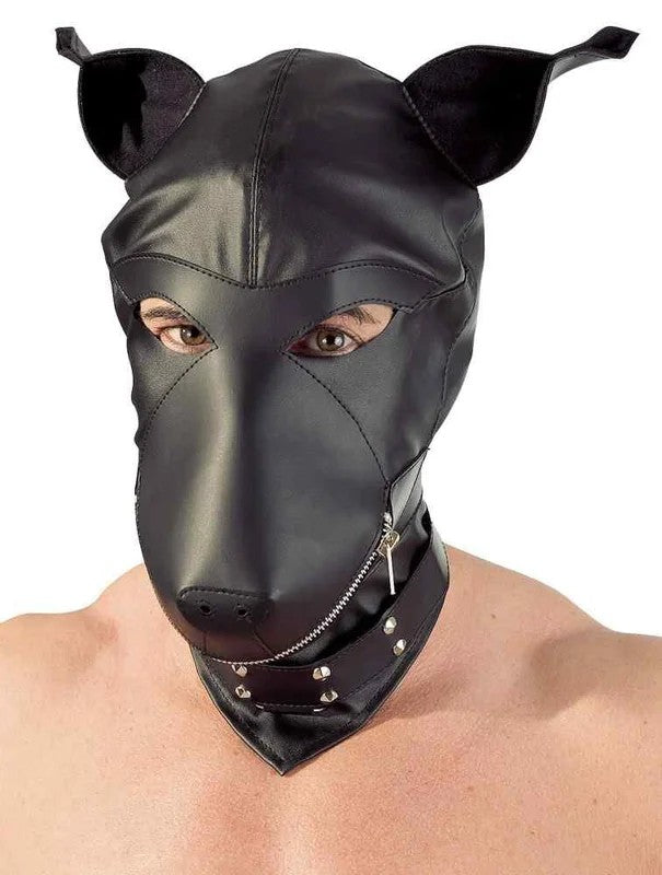 Imitationleatherdogmask