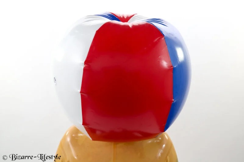 InflatableBeachballheaduniwithbreathingmask