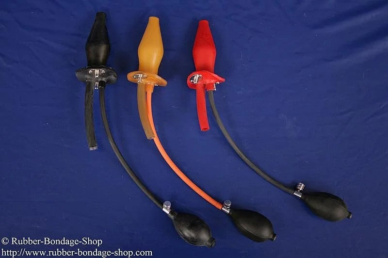 Inflatableenemaplugsmallforcoercivebelttransparent