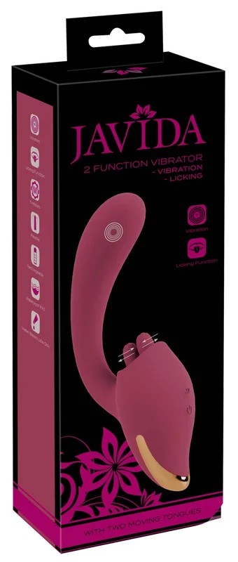 Javida2FunctionVibratormitZungen-Stimulator