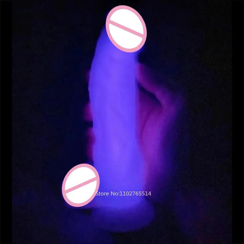 JellyLuminousAnalDildosButtPlug–RealistischerDildoausSilikonVaginal-Prostata-Massagegerät