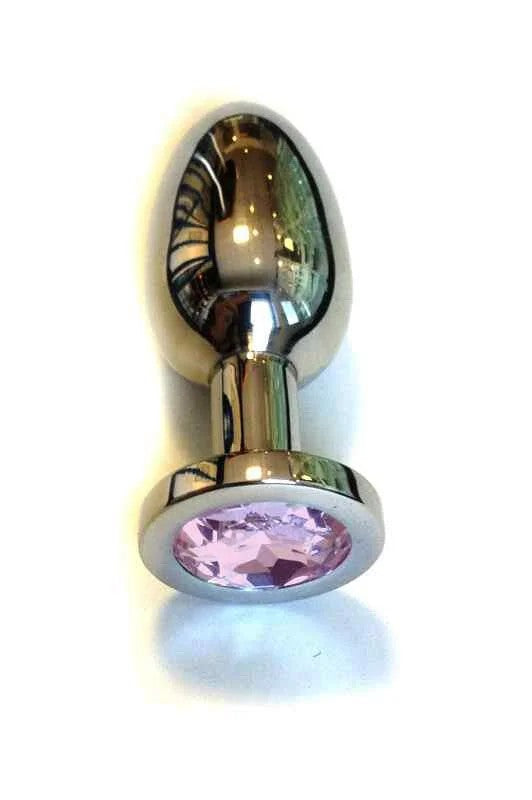 JewelButtplugLargePink3,8cm