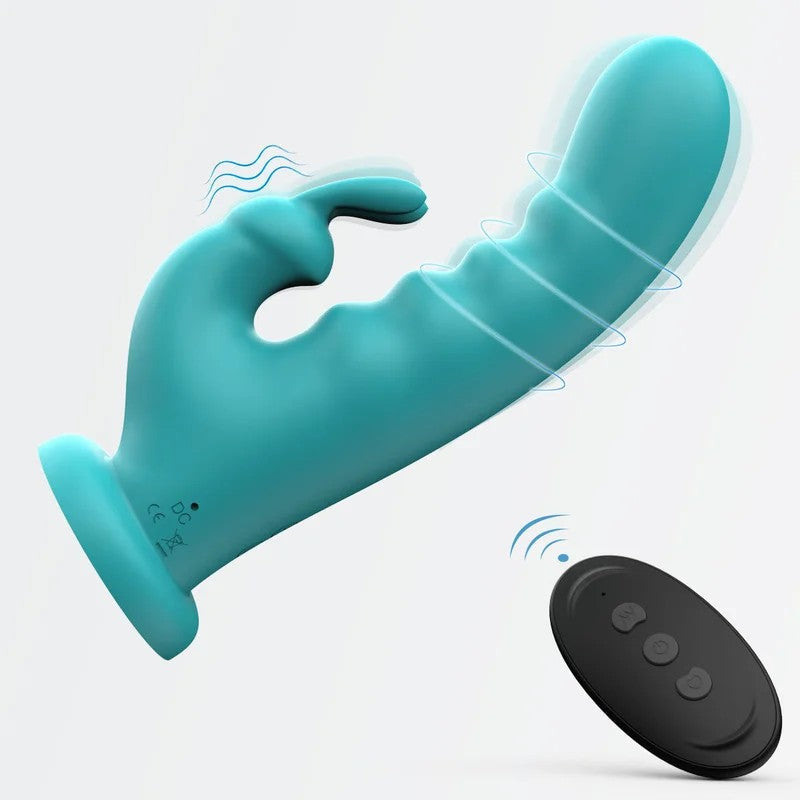 Kaninchen-Klitorisvibrator,G-Punkt-Vibrations-Buttplug–ferngesteuertesProstata-MassagegerätmitdoppelterKlitorisklemme