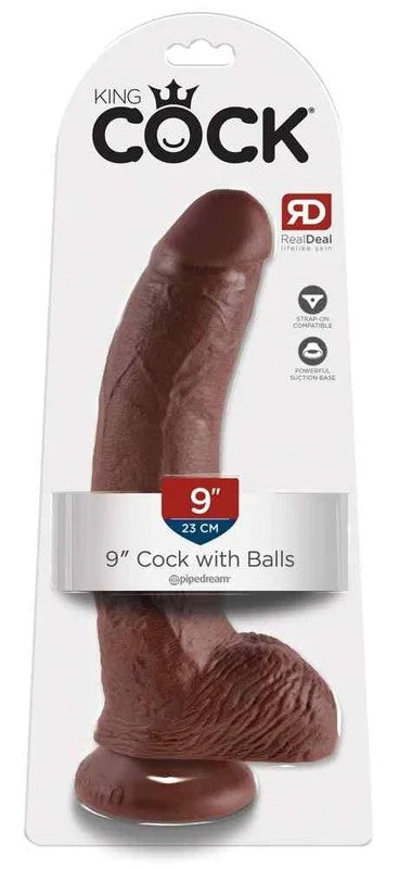 KC9″CockwithBallsBrown