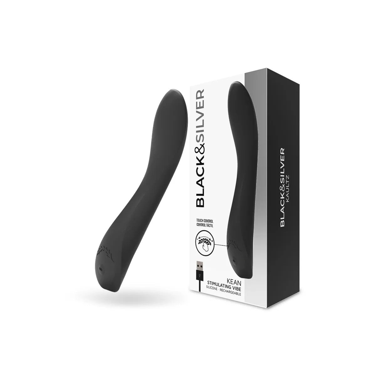 KEANVIBRATORTOUCH-STEUERUNGVONBLACK&SILVER