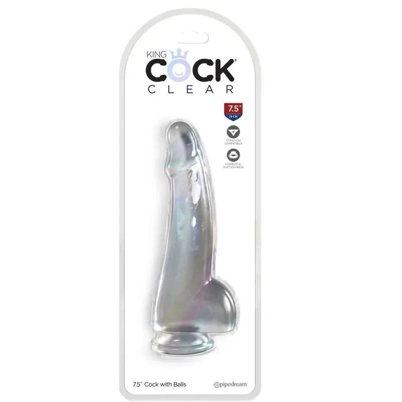 KINGCOCK–CLEARDILDOMITHODEN15.2CMTRANSPARENT