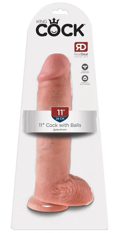 KingCock11″CockwithBallsLight