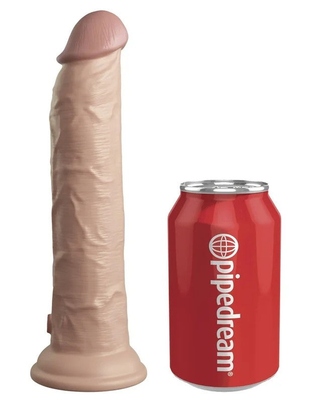 KingCockElite–9“Vibrating+DualDensitySiliconeCockwithRemote