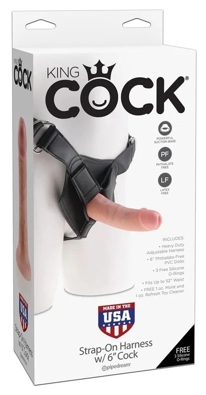 KingCockStraponHarnesswith6″CockFlesh