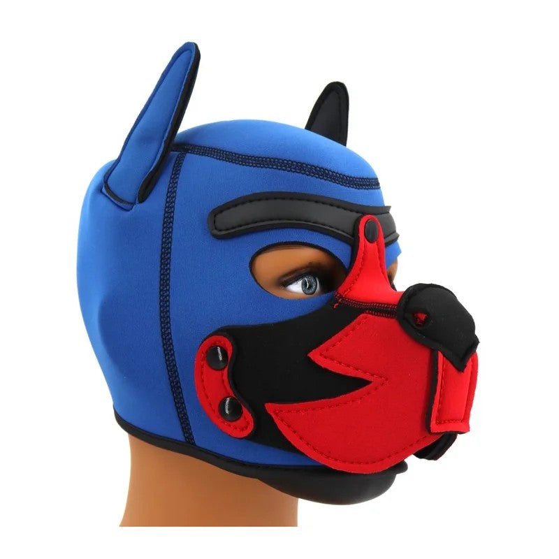 KinkyPuppyFoxPuppyFuchswelpeMaskeblau-rot