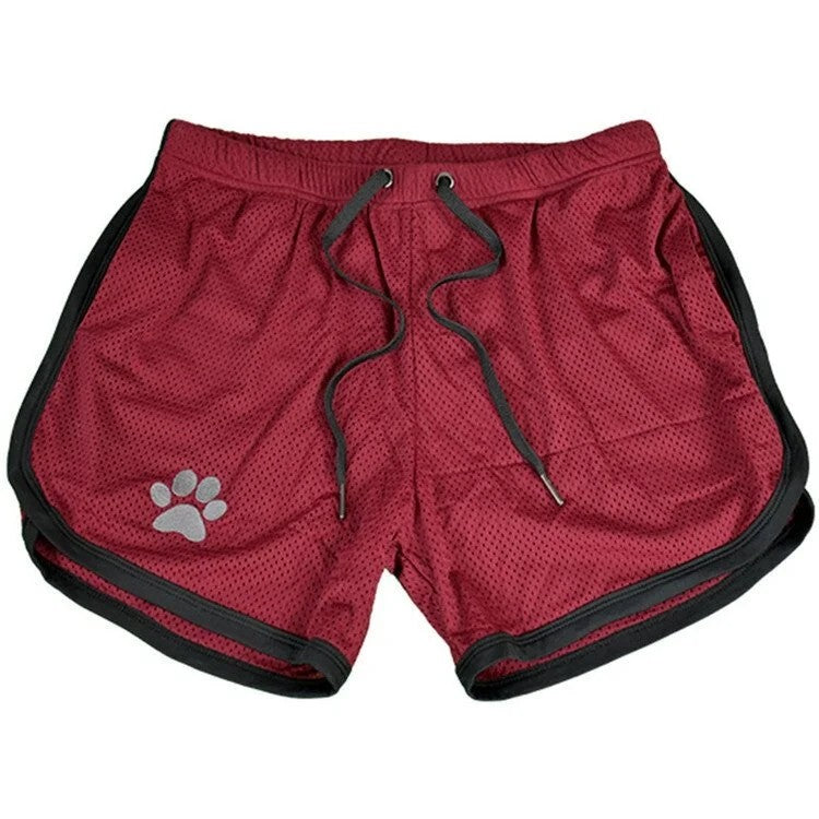 KinkyPuppyPawShortsBordeaux-BlackL