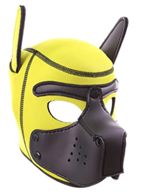 KinkyPuppyRudeRiderNeoprenePuppyHoodsYellow/Black