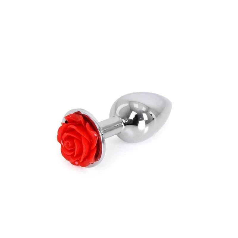 Kiotos–AluminiumButtplugRedRose2,8cm