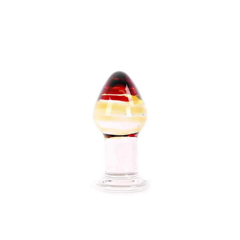 Kiotos–GlassDildoColorButtPlug4cm
