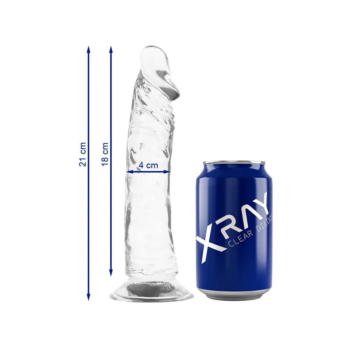 KLARERDILDO21CM-O-4CMVONXRAY