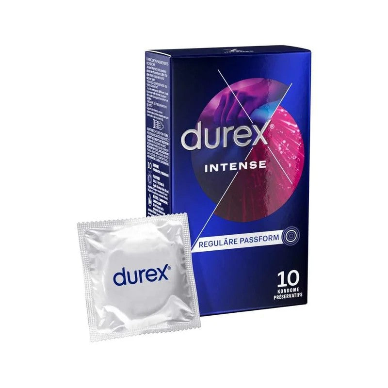 Kondome„IntenseOrgasmic“mitMinzaroma&genoppterOberfläche(Ø56mm/10Stk.)vonDurex