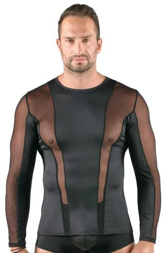 Langarm-ShirtStretchm.transparentenEinsätzen