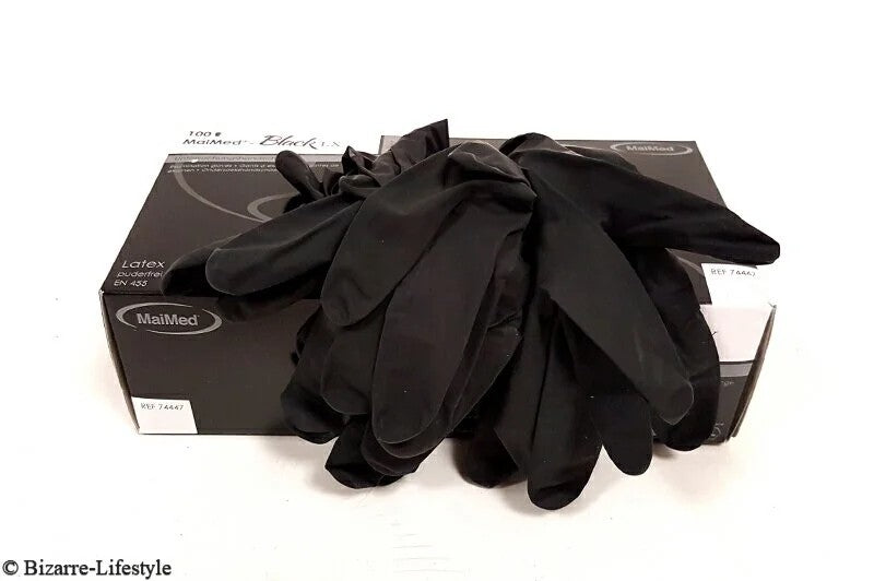 LatexHandschuheschwarzglatt100erMschwarz