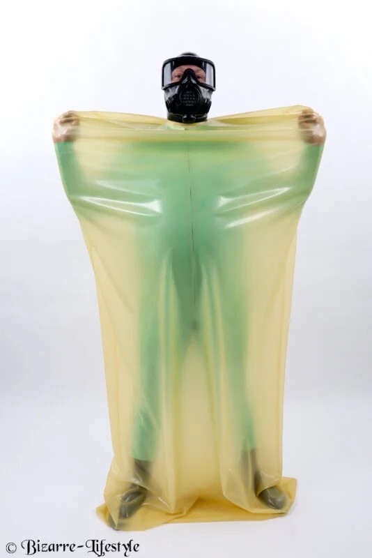 Latexsweatsleepingbagcompletelyclosed