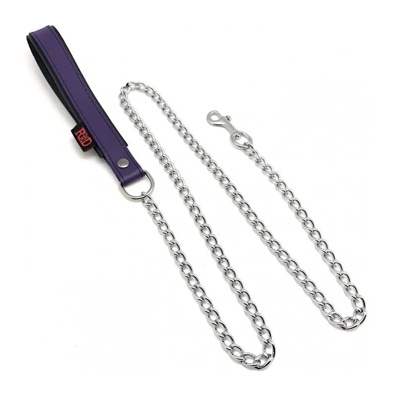 Leashwithleatherhandle1mPurple