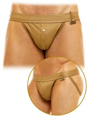 LeatherLegacyJockstrap–Camel