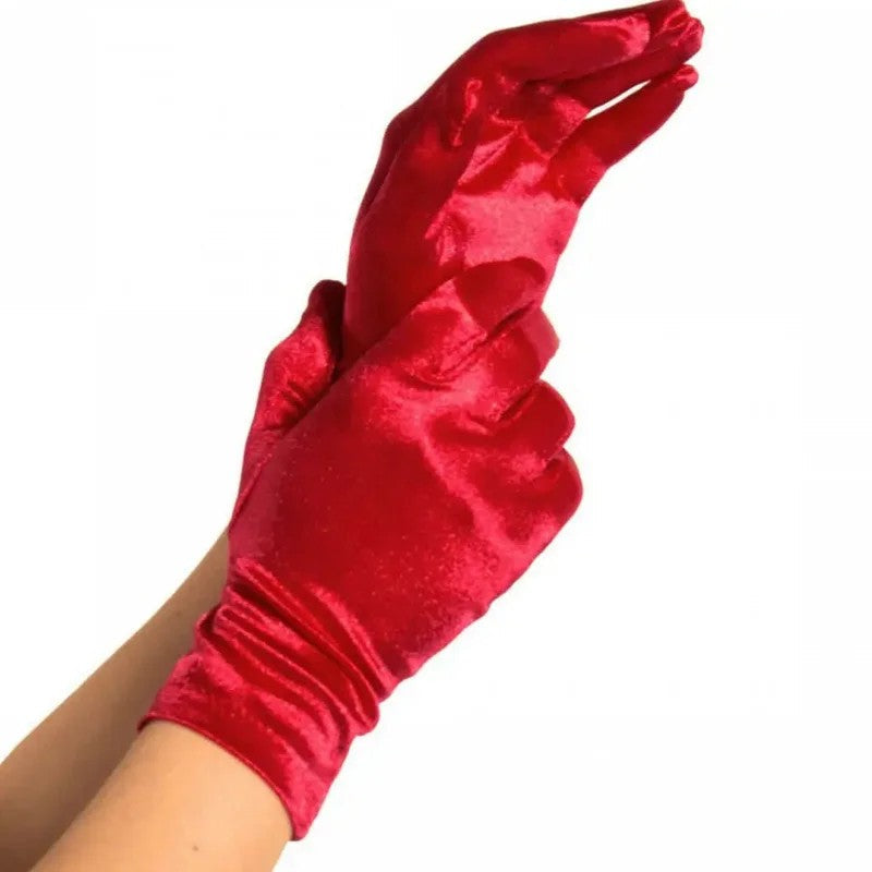 LEGAVENUE–SATIN-HANDSCHUHEROT