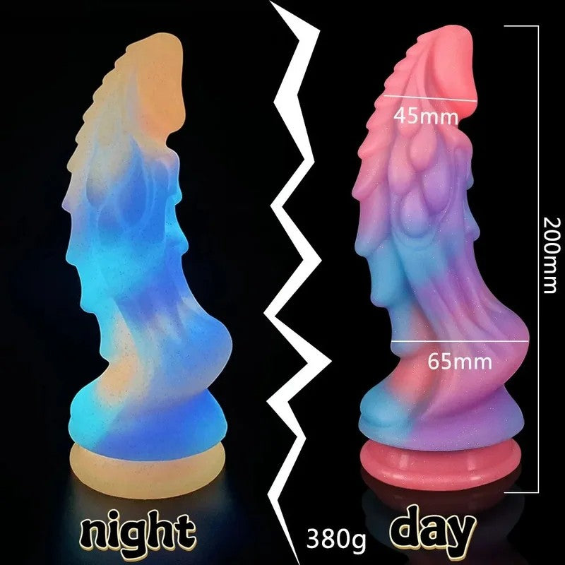 LeuchtenderMonsterdildo-Buttplug–exotischerDrache,Analdildo,SexspielzeugfürFrauenundMänner