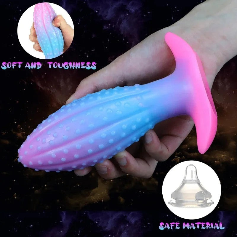 LeuchtenderSilikon-Dildo-Buttplug–Knoten,Analdildos,SexspielzeugfürFrauenundMänner