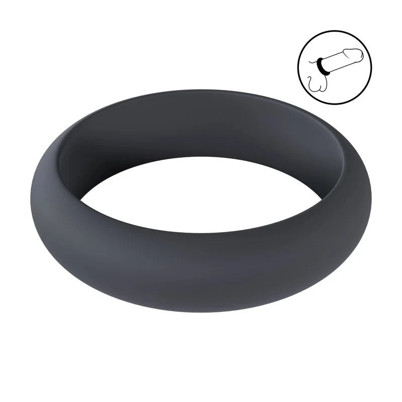 Levelz–WideOSilikonPenisringS30mmschwarz