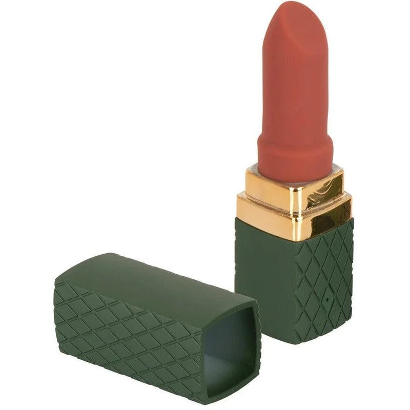 LippenstiftVibrator„LuxuriousLipstick“ausSilikon–8.5cm(grün)