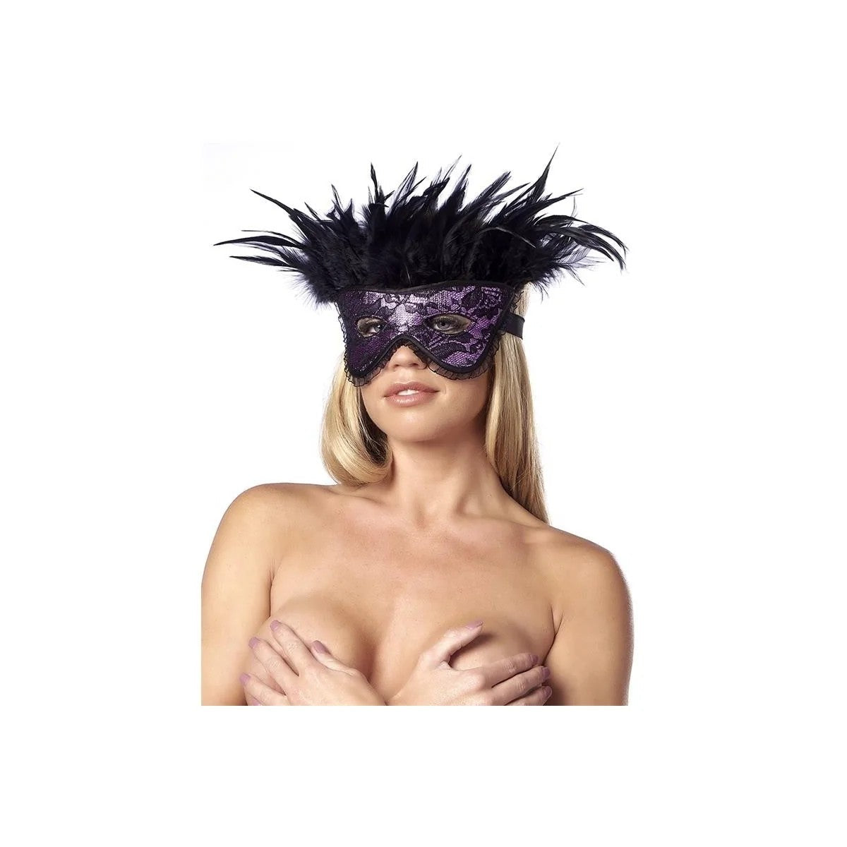LUXUSMASKEMITFEDERNLILAVONBONDAGEPLAY