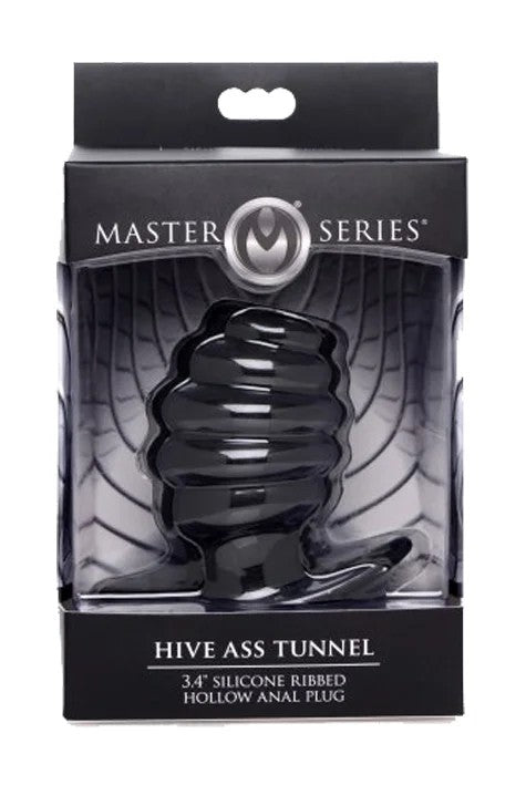 MASTERSERIESAssTunnelRibbedHollowAnalPlugmedium
