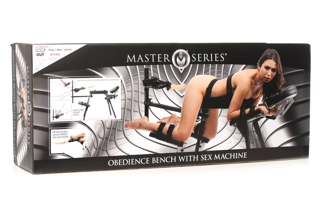 MasterSeriesXRBrands–GehorsamsbankmitSexmaschine–Schwarz