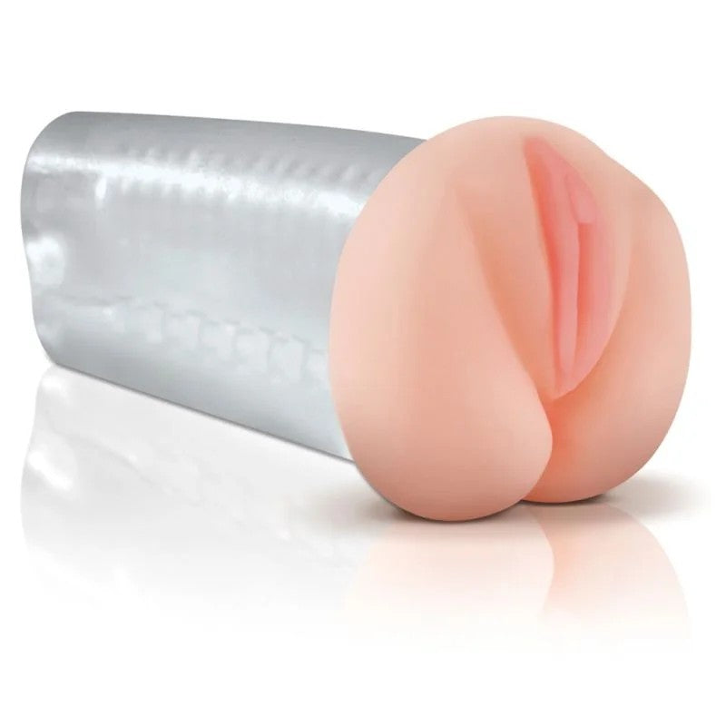 Masturbator„DeluxeSee-ThruStroker“,mitVaginaundAnus-Öffnung
