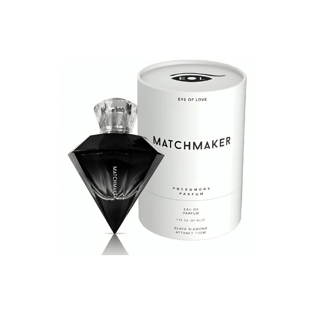MATCHMAKERSCHWARZDIAMONDPARFUMPHEROMONEFÜRBEIDE30MLVONEYEOFLOVE