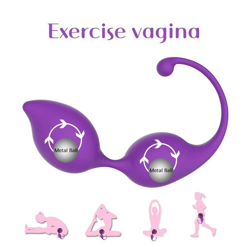 MedizinischerSilikon-Kegelball–vibrierendesHöschenmitMetallball,vaginaleStraffungsübung