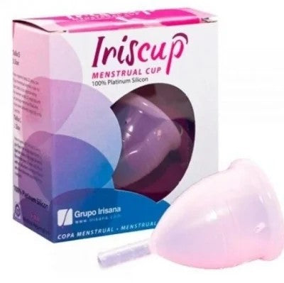 MenstruationstasseRosa+Sterilisatorbeutel|Iriscup