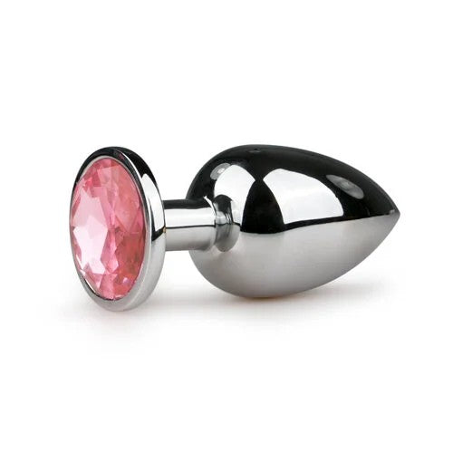 MetalButtPlugNo.6Silver/Pink3,8cm