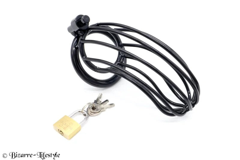 Metalgridpeniscage,black