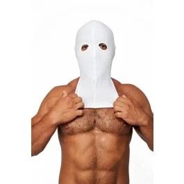 MisterBLycraHoodSturmmaskenurmitAugenöffnungweiß