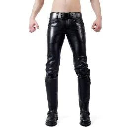 MisterBRangerLederjeansmit2weißenStreifen