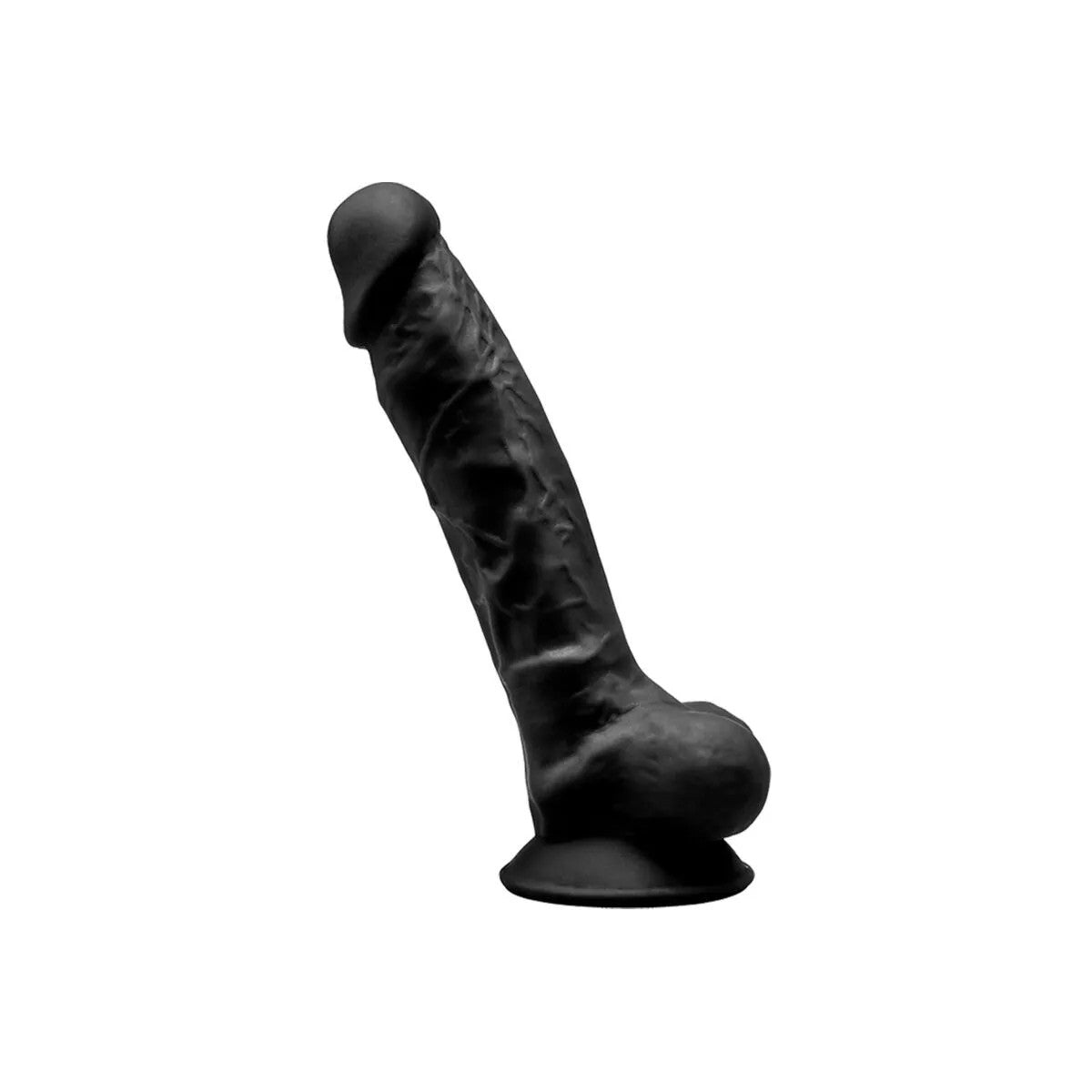MODELL1REALISTISCHERDILDOPREMIUMSILEXPANSILIKONSCHWARZ17.5CMVONSILEXD