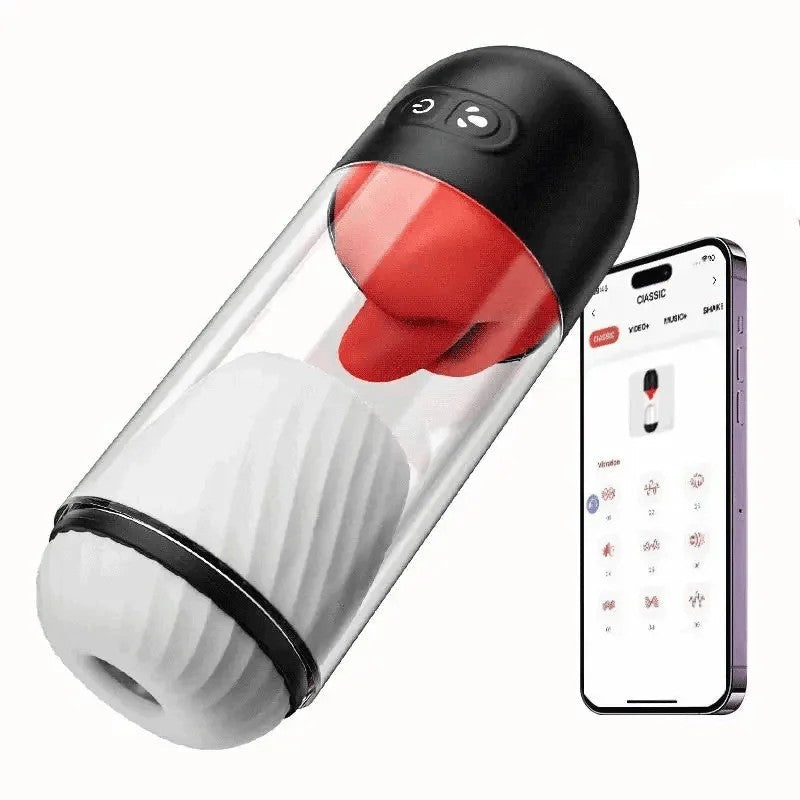 MT10:App-gesteuertesBlowjob-Mundspielzeugmit9Zungenleck-undVibrationsmodi