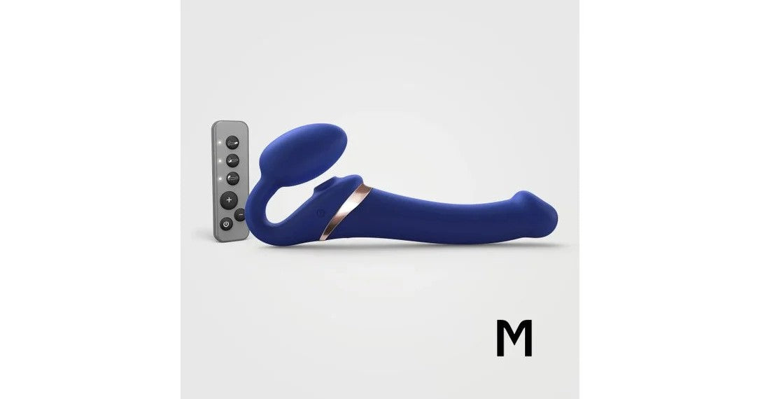MultiOrgasmBendableStrapOnNightBlueM