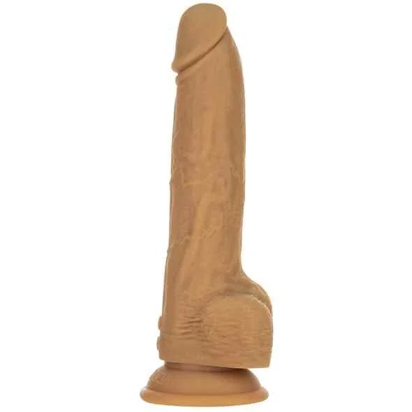 NakedAddictionThrustingDongwithRemote9InchCaramel